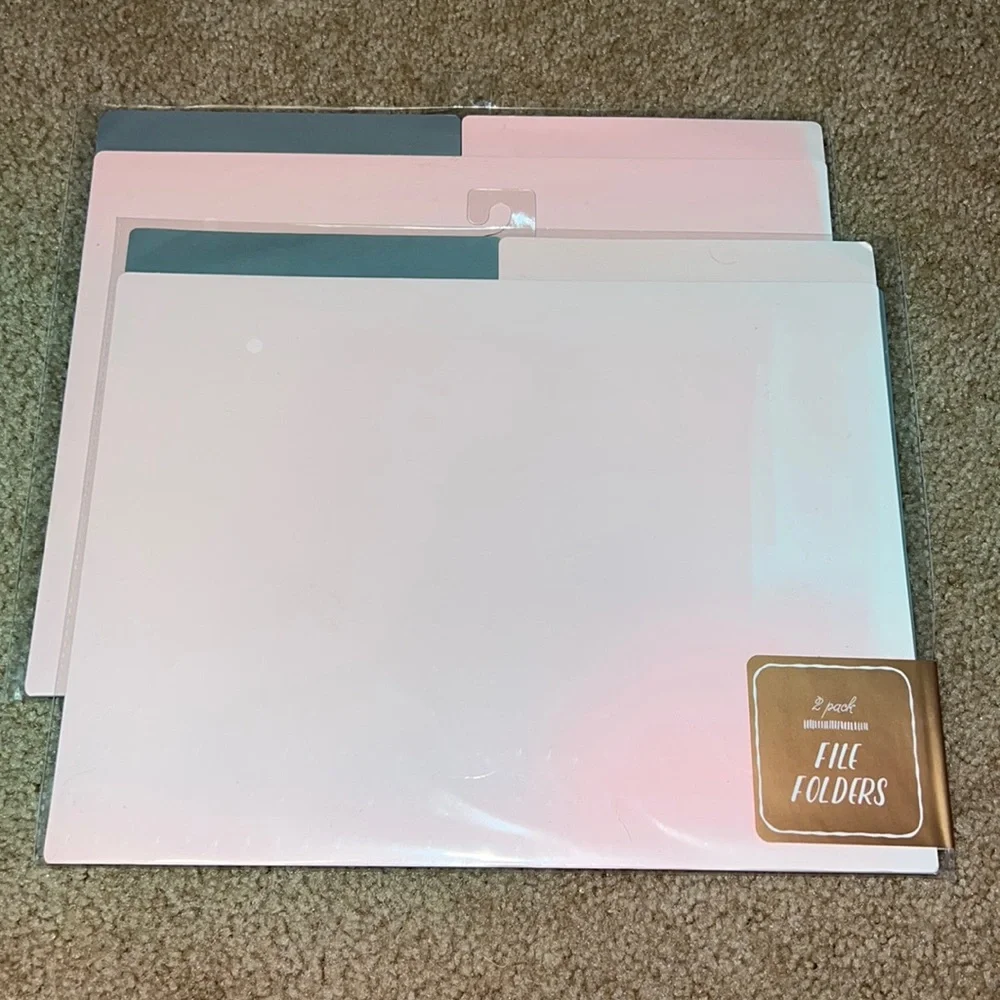 pink and gray file folders (4)